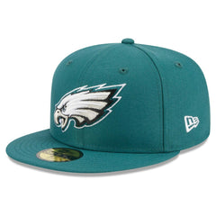 Philadelphia Eagles New Era Main Patch 59FIFTY Fitted Hat - Midnight Green Hats