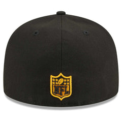 Pittsburgh Steelers New Era Main Patch 59FIFTY Fitted Hat - Black Hats