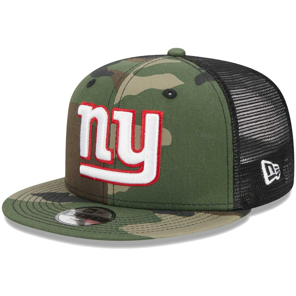 New York Giants New Era Youth Main Trucker 9FIFTY Snapback Hat - Camo Hats