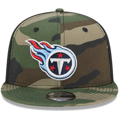 Tennessee Titans New Era Youth Main Trucker 9FIFTY Snapback Hat - Camo Hats