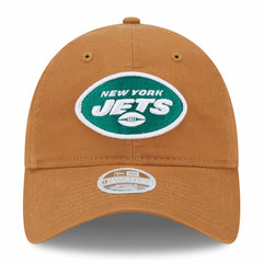 New York Jets New Era Women's Main Core Classic 2.0 9TWENTY Adjustable Hat - Brown Hats
