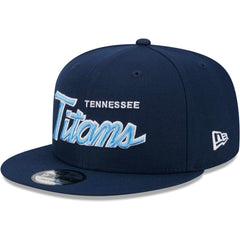 Tennessee Titans New Era Main Script 9FIFTY Snapback Hat - Navy Hats