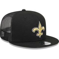New Orleans Saints New Era Youth Main Trucker 9FIFTY Snapback Hat - Black Hats