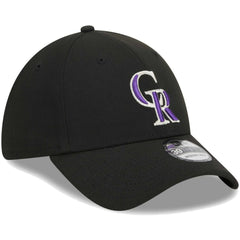 Colorado Rockies New Era Logo 39THIRTY Flex Hat - Black Hats