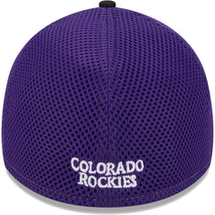 Colorado Rockies New Era Team Neo 39THIRTY Flex Hat - Black Hats