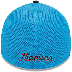 Miami Marlins New Era Team Neo 39THIRTY Flex Hat - Black Hats
