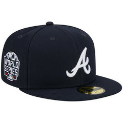 Atlanta Braves New Era 2021 World Series Team Color 59FIFTY Fitted Hat - Navy Hats