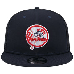 New York Yankees New Era Team Color Trucker 9FIFTY Snapback Hat - Navy Hats