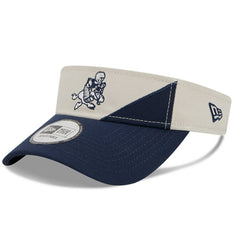 Dallas Cowboys New Era 2023 Sideline Historic Adjustable Visor - Cream/Navy