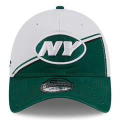 New York Jets New Era 2023 Sideline 9TWENTY Adjustable Hat - White/Green Hats