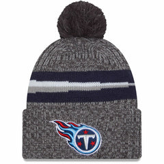 Tennessee Titans New Era 2023 Sideline Sport Cuffed Pom Knit Hat - Gray Hats