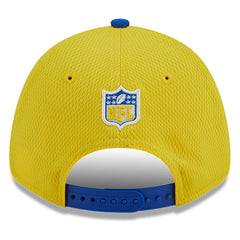 Los Angeles Rams New Era 2023 Sideline 9FORTY Adjustable Hat - Gold/Royal Hats