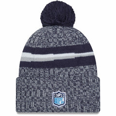 Tennessee Titans New Era 2023 Sideline Cuffed Knit Hat With Pom - Navy Hats