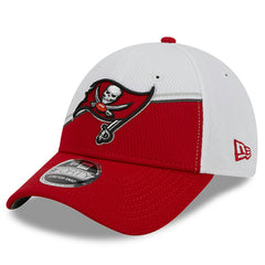 Tampa Bay Buccaneers New Era 2023 Sideline 9FORTY Adjustable Hat - White/Red Hats