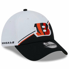 Cincinnati Bengals New Era 2023 Sideline 39THIRTY Flex Hat - White/Black Hats