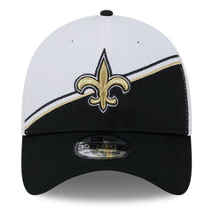 New Orleans Saints New Era 2023 Sideline 39THIRTY Flex Hat - White/Black Hats