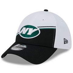 New York Jets New Era 2023 Sideline 39THIRTY Flex Hat - White/Black Hats