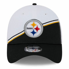 Pittsburgh Steelers New Era 2023 Sideline 39THIRTY Flex Hat - White/Black Hats