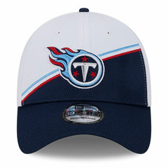 Tennessee Titans New Era 2023 Sideline 39THIRTY Flex Hat - White/Navy Hats