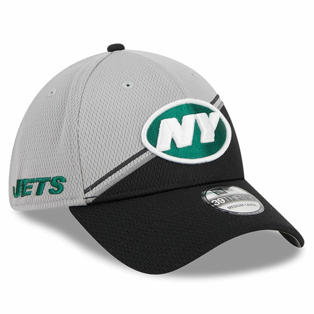 New York Jets New Era 2023 Sideline 39THIRTY Flex Hat - Gray/Black Hats