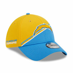 Los Angeles Chargers New Era 2023 Sideline 39THIRTY Flex Hat - Gold/Powder Blue Hats