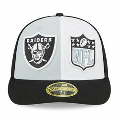 Las Vegas Raiders New Era 2023 Sideline Low Profile 59FIFTY Fitted Hat - Gray/Black Hats