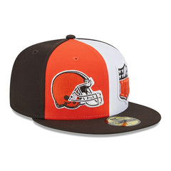Cleveland Browns New Era 2023 Sideline 59FIFTY Fitted Hat - Orange/Brown Hats