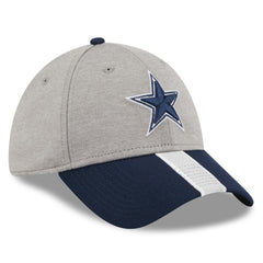 Dallas Cowboys New Era Stripe 39THIRTY Flex Hat - Heather Silver Hats