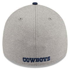 Dallas Cowboys New Era Stripe 39THIRTY Flex Hat - Heather Silver Hats