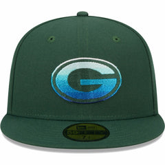 Green Bay Packers New Era Gradient 59FIFTY Fitted Hat - Green Hats