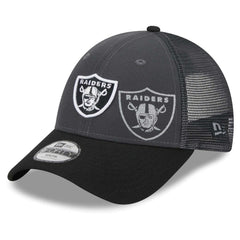 Las Vegas Raiders New Era Preschool Reflect 9FORTY Adjustable Hat - Graphite/Black Hats