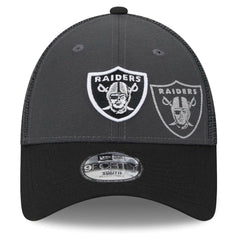 Las Vegas Raiders New Era Preschool Reflect 9FORTY Adjustable Hat - Graphite/Black Hats