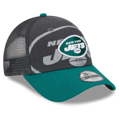 New York Jets New Era Preschool Reflect 9FORTY Adjustable Hat - Graphite/Green Hats