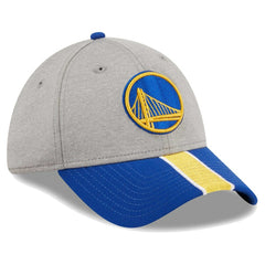 Golden State Warriors Striped 39THIRTY Flex Hat Gray/Royal - New Era