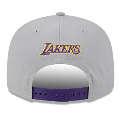 Los Angeles Lakers Chenille Band 9FIFTY Snapback Hat Gray - New Era