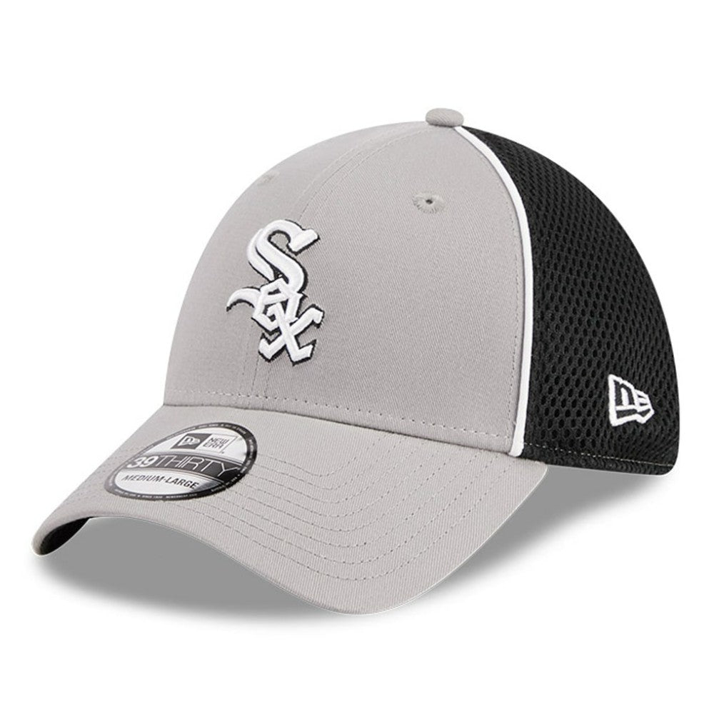 Chicago White Sox New Era Pipe 39THIRTY Flex Hat - Gray Hats