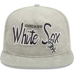 Chicago White Sox New Era Corduroy Golfer Adjustable Hat - Gray Hats