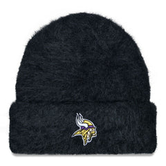 Minnesota Vikings New Era Women's Fuzzy Cuffed Knit Hat - Black Hats