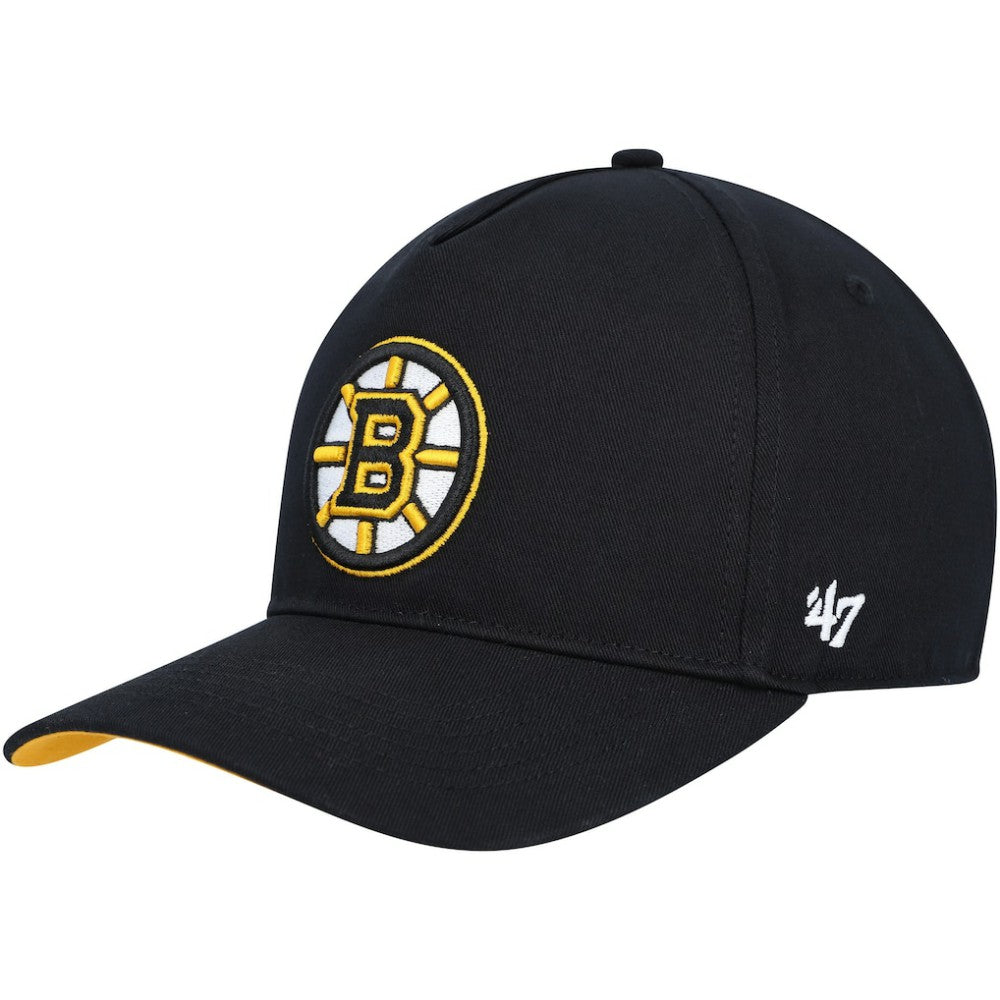 Boston Bruins '47 Primary Hitch Snapback Hat - Black | US 200021861