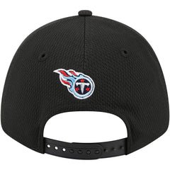 Tennessee Titans New Era Top Visor 9FORTY Adjustable Hat - Black Hats