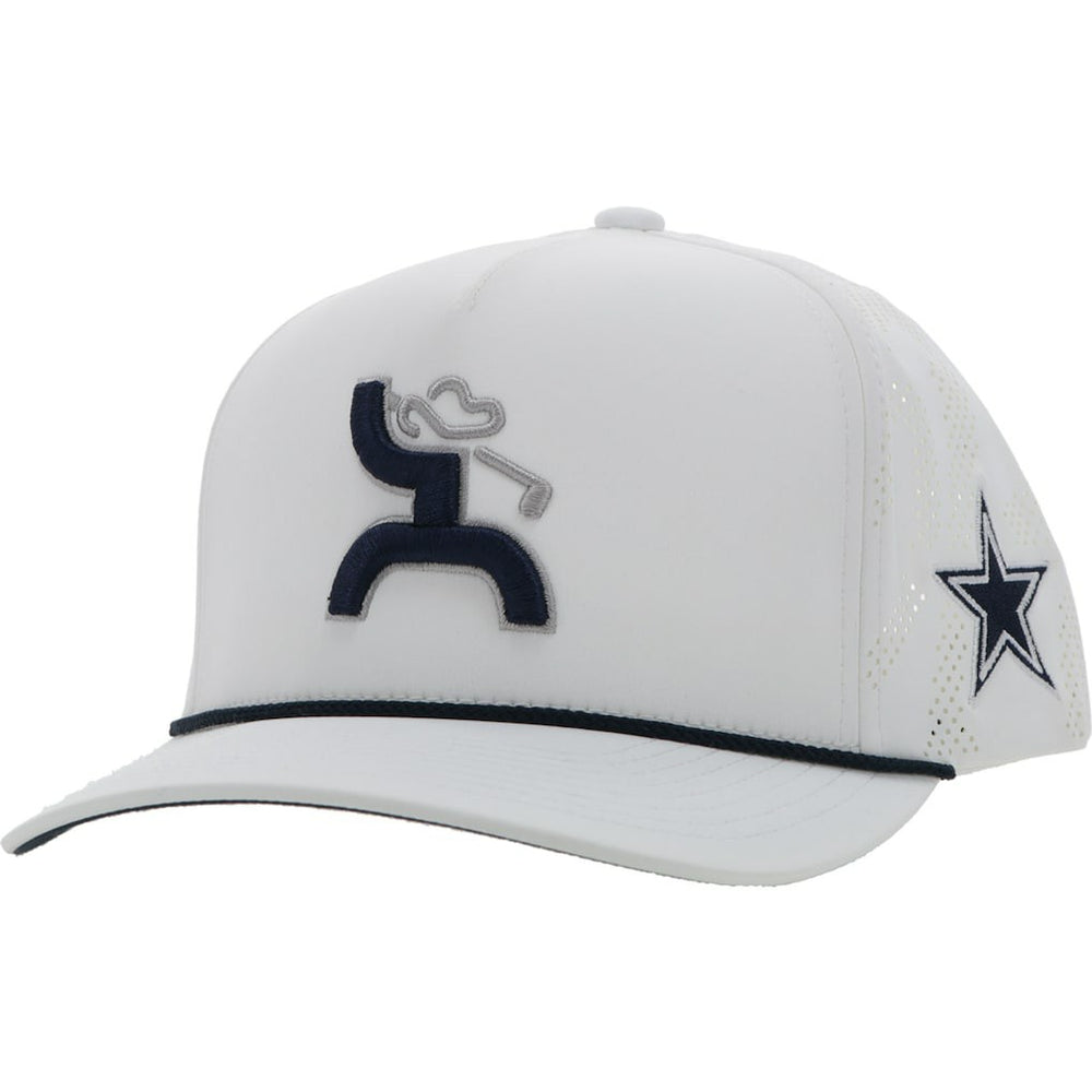 Dallas Cowboys HOOey Golf Trucker Adjustable Hat - White Hats