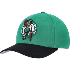 Boston Celtics MVP Team Two-Tone 2.0 Stretch-Snapback Hat Kelly Green/Black - Mitchell & Ness
