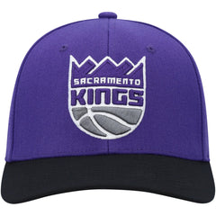 Sacramento Kings MVP Team Two-Tone 2.0 Stretch-Snapback Hat Purple/Black - Mitchell & Ness
