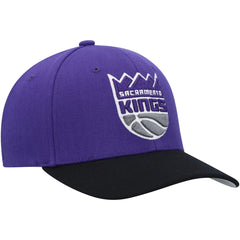 Sacramento Kings MVP Team Two-Tone 2.0 Stretch-Snapback Hat Purple/Black - Mitchell & Ness