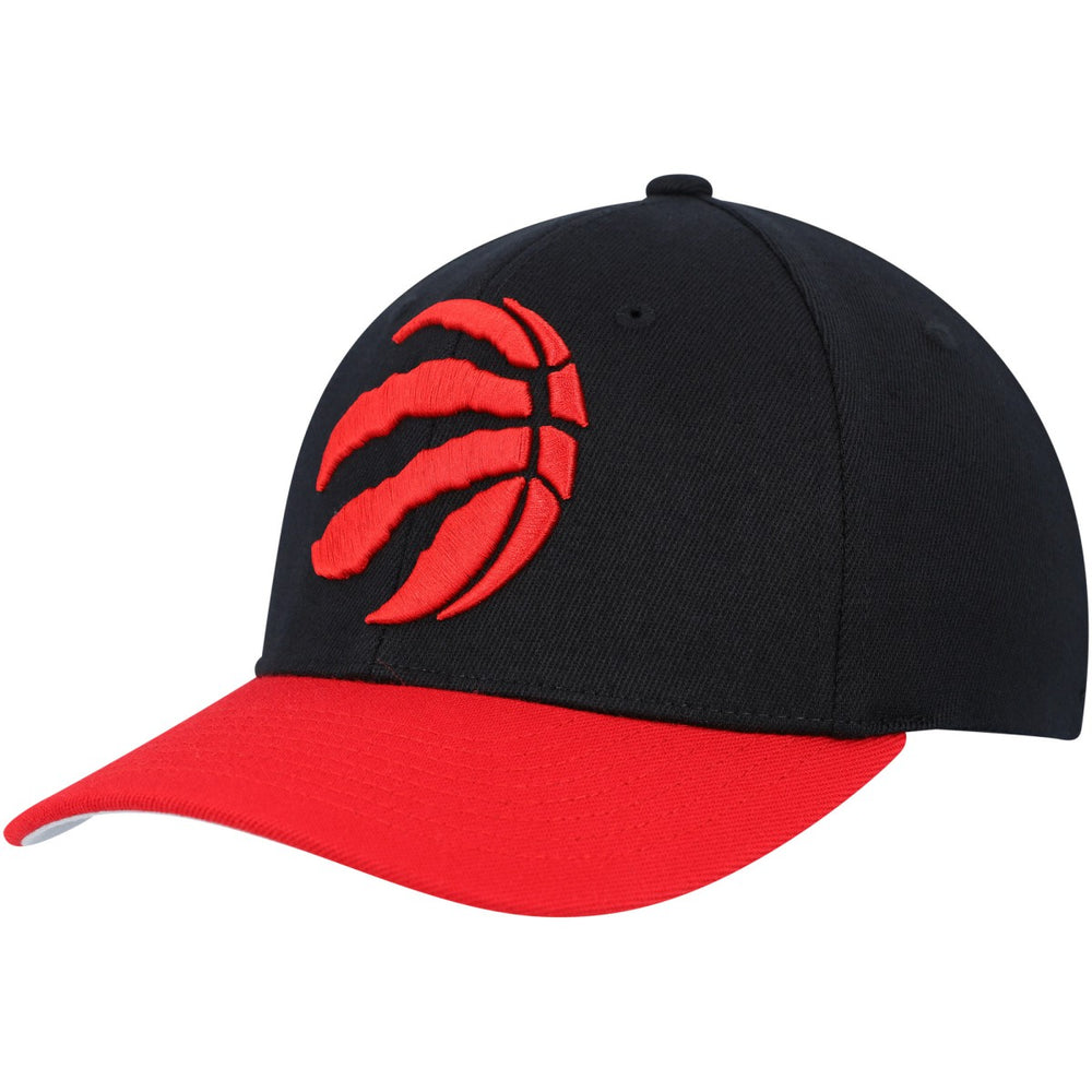 Toronto Raptors MVP Team Two-Tone 2.0 Stretch-Snapback Hat Black/Red - Mitchell & Ness
