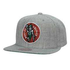 Boston Celtics Hardwood Classics 2.0 Snapback Hat Heather Gray - Mitchell & Ness