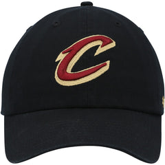 Cleveland Cavaliers '47 Core Logo Clean Up Adjustable Hat Black - 47 brand