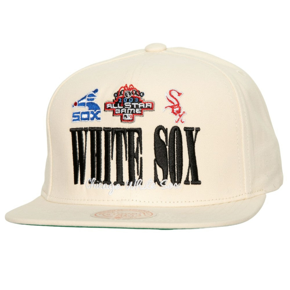 Chicago White Sox Mitchell & Ness Reframe Retro Snapback Hat - Cream Hats