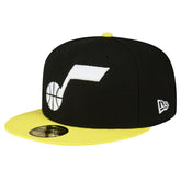 Utah Jazz 2-Tone 59FIFTY Fitted Hat Black/Yellow - New Era
