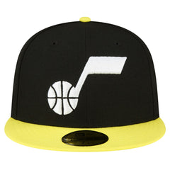 Utah Jazz 2-Tone 59FIFTY Fitted Hat Black/Yellow - New Era